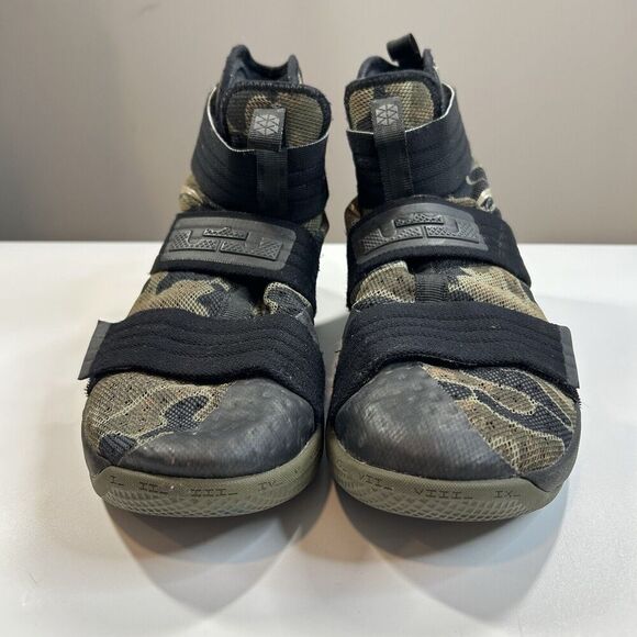 Nike Zoom LeBron Promo Soldier 10 X Army Camo Men’s 10 LRJ SX 16/17 NBA - Picture 2 of 10